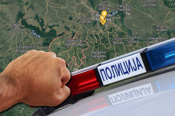 Obrenovac, mapa, policija i pesnica