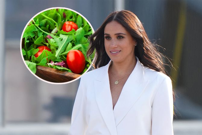 Meghan Markle, Megan Markl rukola paradajz čeri salata