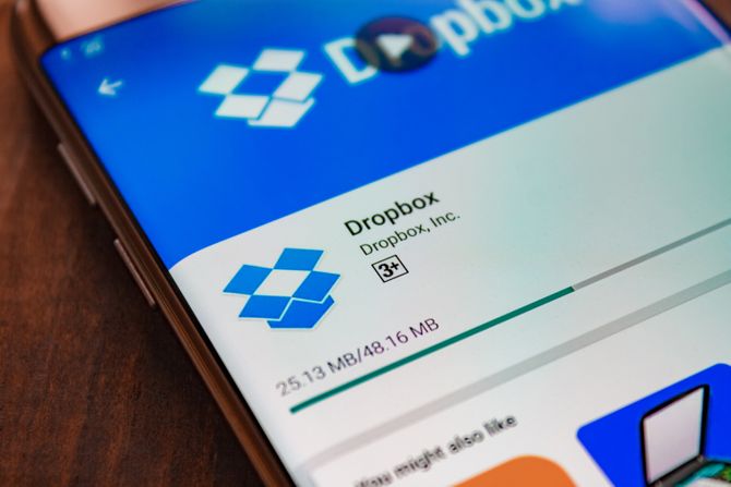 Dropbox, mobilni telefon