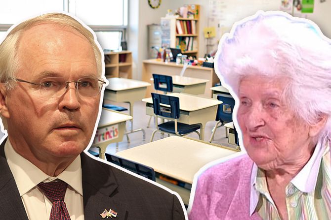 Američki ambasador SAD Kristofer Hil učiteljica nastavnica Džilijan Gibon Brašić škola Američki ambasador SAD Kristofer Hil učiteljica nastavnica Džilijan Gibon Brašić škola