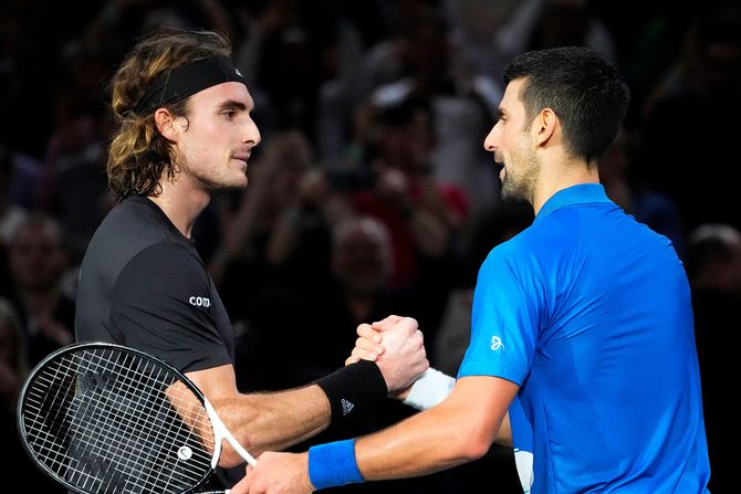 Stefanos Cicipas i Novak Đoković Stefanos Cicipas i Novak Đoković