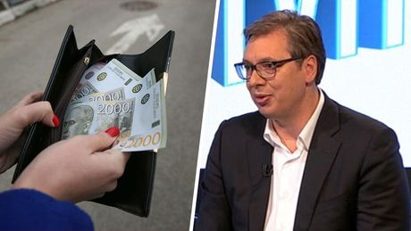 Aleksandar Vučić plate pare penzije novčanik