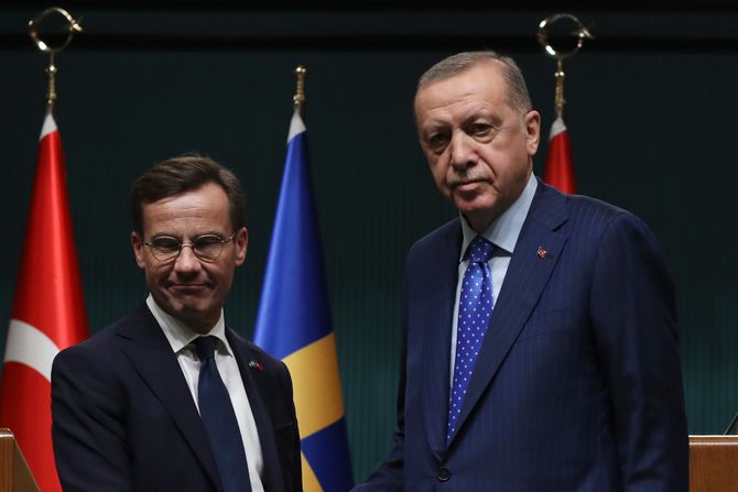 Recep Tayyip Erdogan and Ulf Kristersson