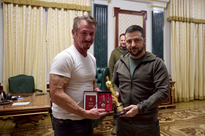 Sean Penn, Volodymyr Zelensky, Šon Pen, Volodimir Zelenski