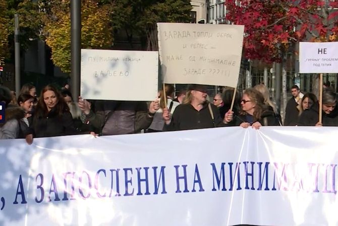 Protest domara i tetkica