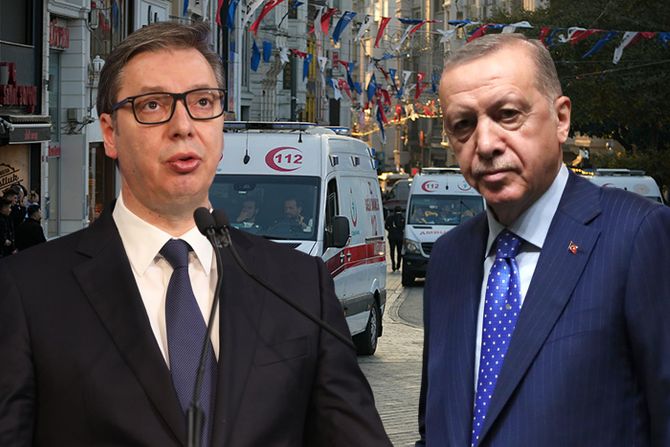 Aleksandar Vučić, Redžep Tajip Erdogan, Teroristički napadi Turska