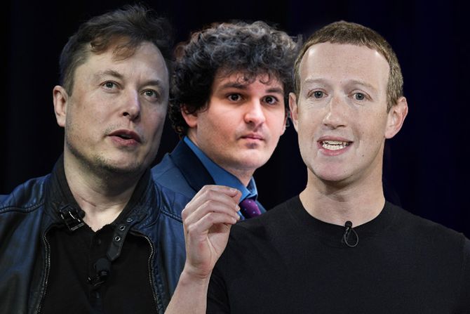 Elon Musk Mark Zuckerberg Samuel Bankman Fried