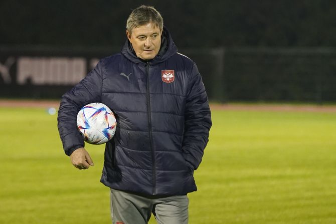 Dragan Stojković Piksi Fudbalska reprezentacija Srbije Srbija trening