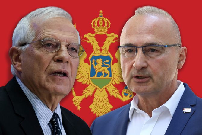 Josep Borrell, Žozep Borelj, Gordan Grlić Radman, zastava Crne Gore