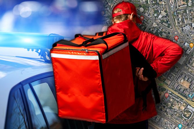 Dostava dostavljač policija hapšenje Novi Beograd droga Dostava dostavljač policija hapšenje Novi Beograd droga