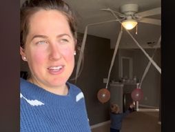 mama, dete, igra, baloni, trčanje