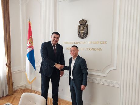Ministar privrede privreda Rade Basta sastanak generalni direktor kompanija Ziđin Koper Srbija Đen Siming