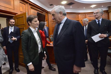 Ana Brnabić, Antonio Tajani