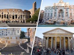 Koloseum, fontana di Trevi, španske stepenice i Panteon