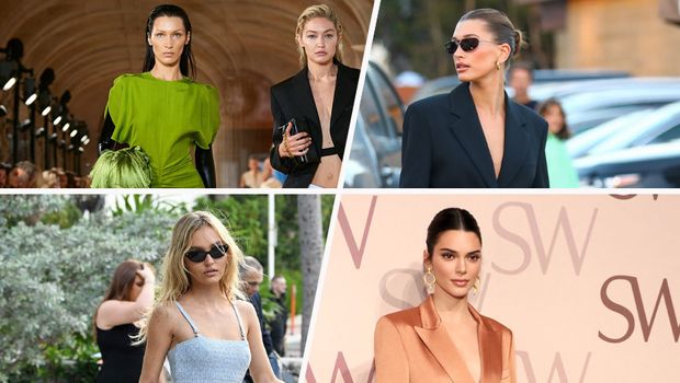 Lily Rose Depp, Kendall Jenner, Hailey Bieber,  Bela Hadid i Gigi Điđi Hadid