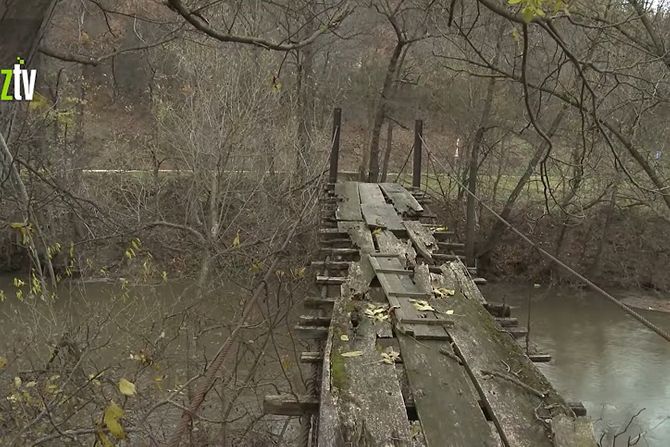 Viseći most, most, Zaječar, određen za rušenje, nebezbedan most