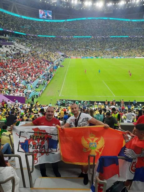 Crna Gora, navijači Srbija - Brazil, Katar 2022