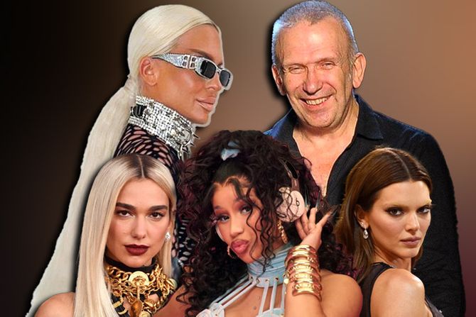 Žan Pol Gotje,  Jean-Paul Gaultier, Jelena Karleuša, Kendall Jenner Kendal Džener, Dua Lipa, Kardio B