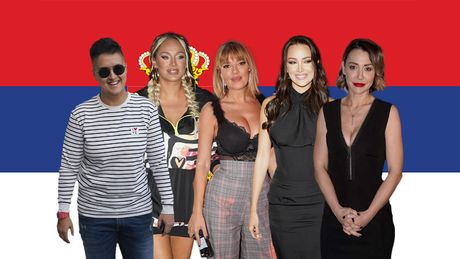 Pevačice srpska zastava, Marijana Mićić, Luna Đogani, Aleksandra Prijović, Kristina Kija Kockar, Marija Šerifović