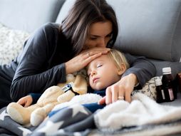 Bolesno dete, zaraza, virus, grip