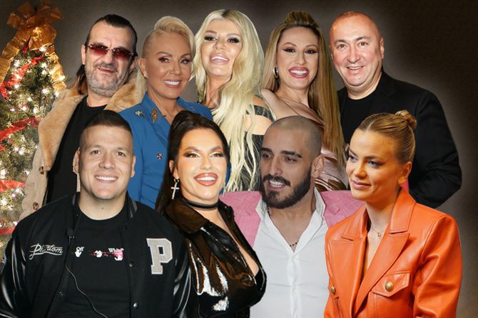 Aca Lukas, Lepa Brena, Dara Bubamara, Radmila Rada Manojlović, Radiša Trajković Đani, Slobodan Sloba Radanović, Seka Aleksić, Darko Lazić i Milica Pavlović Aca Lukas, Lepa Brena, Dara Bubamara, Radmila Rada Manojlović, Radiša Trajković Đani, Slobodan Sloba Radanović, Seka Aleksić, Darko Lazić i Milica Pavlović