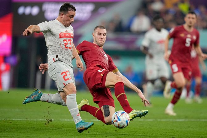 Fudbal Svetsko prvenstvo SP Katar Srbija - Švajcarska Đerdan Šaćiri, Strahinja Pavlović Fudbal Svetsko prvenstvo SP Katar Srbija - Švajcarska Đerdan Šaćiri, Strahinja Pavlović