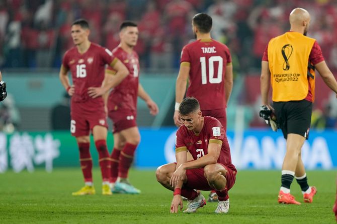 Fudbal Svetsko prvenstvo SP Katar Srbija - Švajcarska fudbalska reprezentacija Srbije