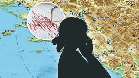 Bosna, zemljotres žena plače