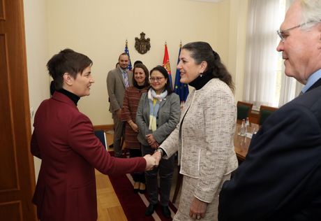 USAID, Ana Brnabić,  Erin Meki