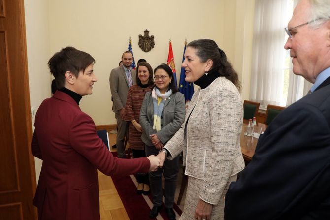 USAID, Ana Brnabić,  Erin Meki