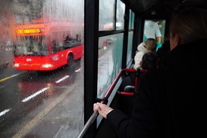 Kiša u Beogradu, pljusak, jesen, hladno vreme Kiša u Beogradu, pljusak, jesen, hladno vreme