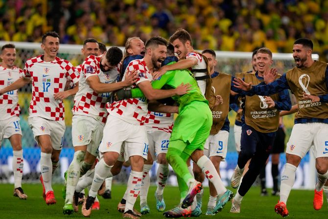 Fudbal Svetsko prvetstvo SP Katar Hrvatska - Brazil fudbalska reprezentacija Hrvatske