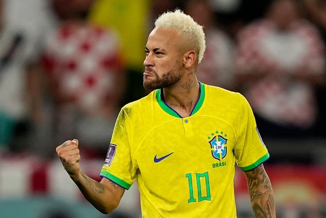 Fudbal Svetsko prvetstvo SP Katar Hrvatska - Brazil fudbalska reprezentacija Brazila, Nejmar Fudbal Svetsko prvetstvo SP Katar Hrvatska - Brazil fudbalska reprezentacija Brazila, Nejmar