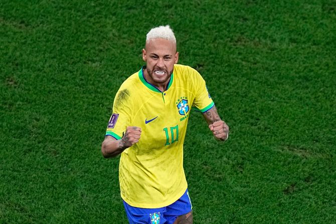 Fudbal Svetsko prvetstvo SP Katar Hrvatska - Brazil fudbalska reprezentacija Brazila, Nejmar Fudbal Svetsko prvetstvo SP Katar Hrvatska - Brazil fudbalska reprezentacija Brazila, Nejmar
