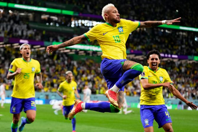 Fudbal Svetsko prvetstvo SP Katar Hrvatska - Brazil fudbalska reprezentacija Brazila, Nejmar Fudbal Svetsko prvetstvo SP Katar Hrvatska - Brazil fudbalska reprezentacija Brazila, Nejmar