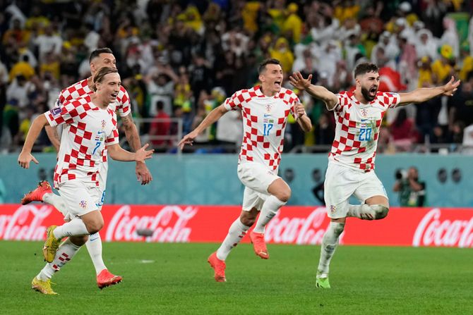 Fudbal Svetsko prvetstvo SP Katar Hrvatska - Brazil fudbalska reprezentacija Hrvatske