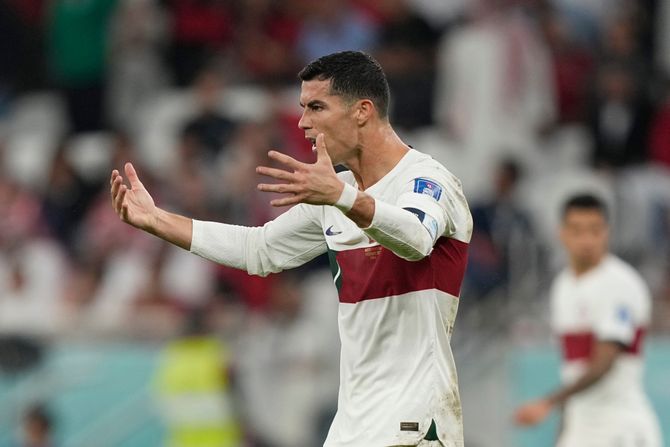 Svetsko prvenstvo SP Katar Maroko - Portugal Kristijano Ronaldo