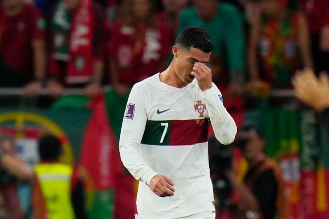 Svetsko prvenstvo SP Katar Maroko - Portugal Kristijano Ronaldo