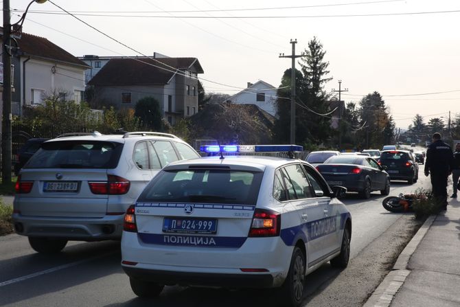 Motor udes Jainci policija uviđaj