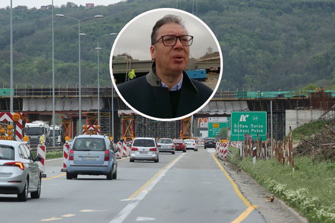 Obilaznica oko Beograda kod Bubanj potoka Aleksandar Vučić