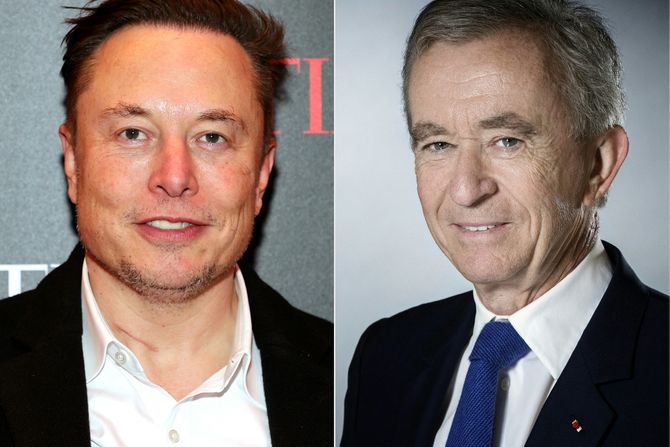 Elon Musk,  Bernard Arnault