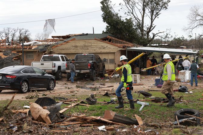 Zimska oluja tornado Teksas SAD