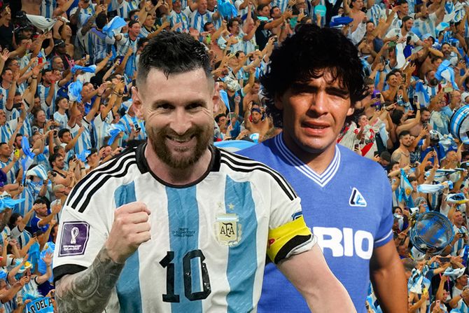 Mesi, Maradona, navijači