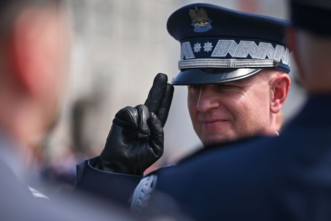 Policija Poljska šef poljske policije Jaroslav Šimčik Jarosław Szymczyk Policija Poljska šef poljske policije Jaroslav Šimčik Jarosław Szymczyk