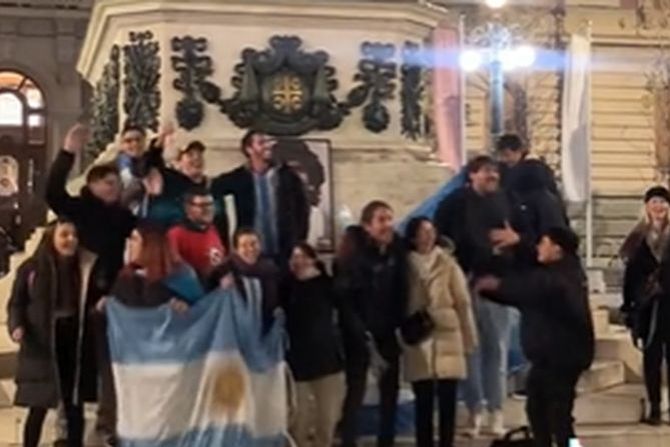 slavlje argentinaca na Trgu