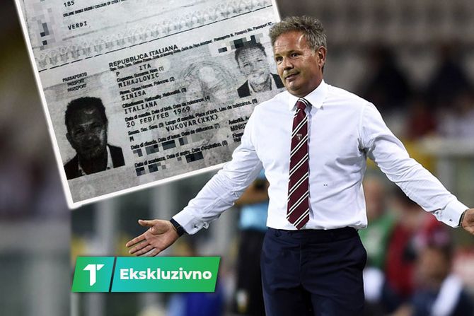 Siniša Mihajlović ha firmato il suo passaporto italiano in cirillico