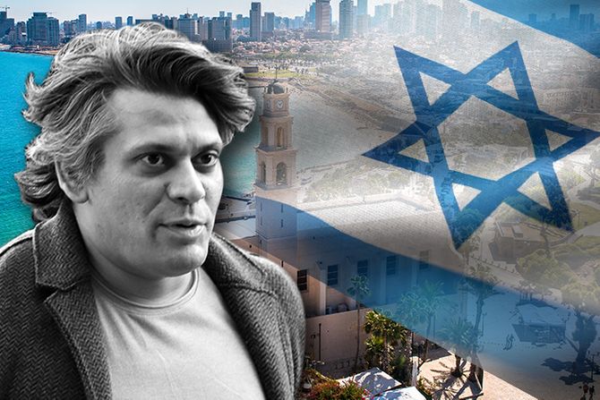 Milan Radulović Laća Tel Aviv Izrael zastava Milan Radulović Laća Tel Aviv Izrael zastava