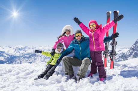 Porodica skijanje