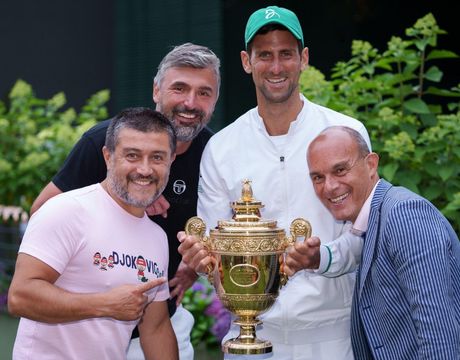 Ulises Badio, Novak Đoković, Goran Ivanišević Ulises Badio, Novak Đoković, Goran Ivanišević