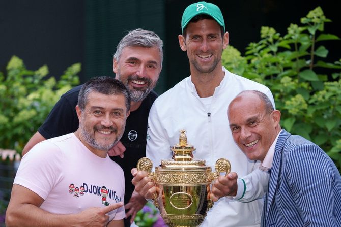 Ulises Badio, Novak Đoković, Goran Ivanišević Ulises Badio, Novak Đoković, Goran Ivanišević